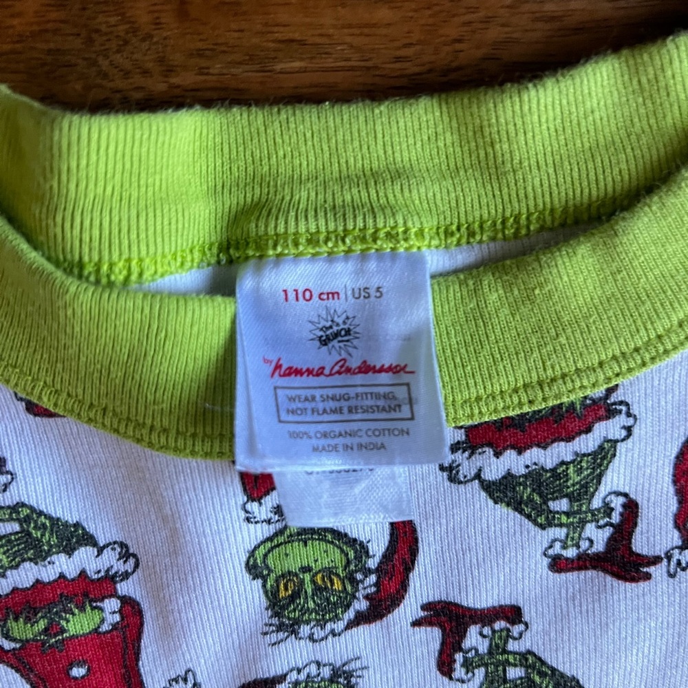 Hanna Andersson The Grinch Pajama Set - Picture 3 of 9